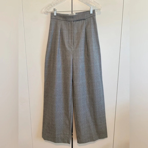 Solace London Delphine High-Waist Wide-Leg Wool Trousers SZ 6 NWOT - Picture 3 of 7